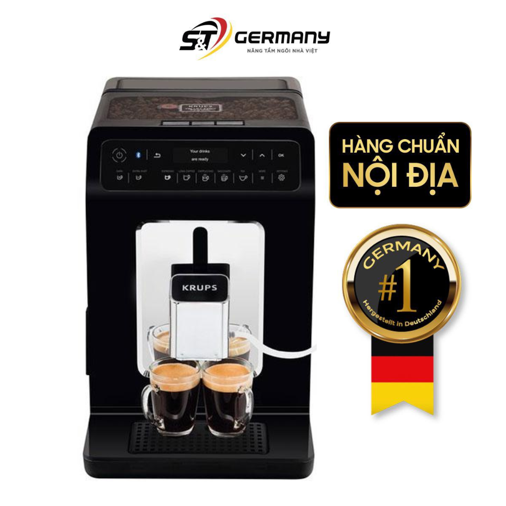 Máy Pha cafe Krups EA8918 đen Germany S&T