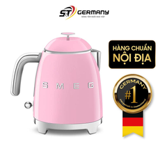 Ấm siêu tốc mini SMEG KLF05PKEU 0,8L màu hồng