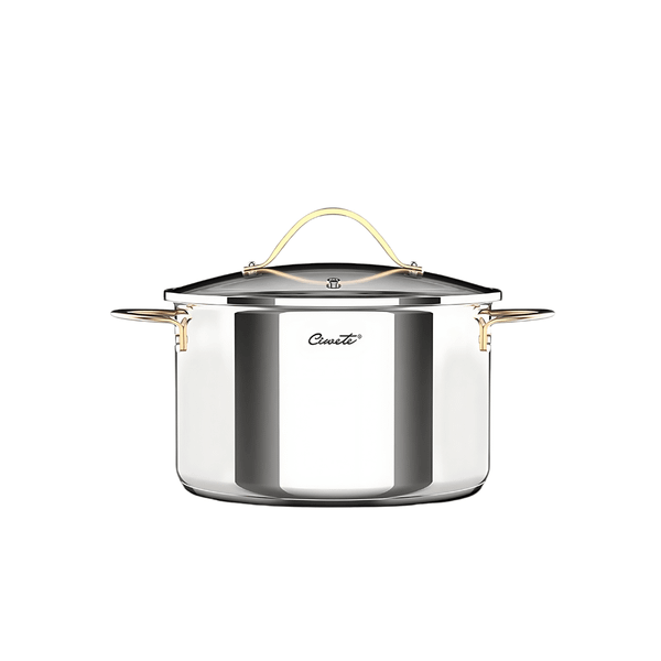 Nồi inox 304 cao cấp Ciwete 26cm nắp kính