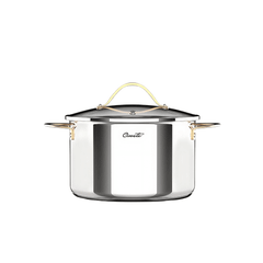 Nồi inox 304 cao cấp Ciwete 28cm nắp kính 11,4 L