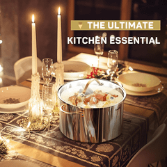 Nồi inox 304 cao cấp Ciwete 28cm nắp kính 11,4 L
