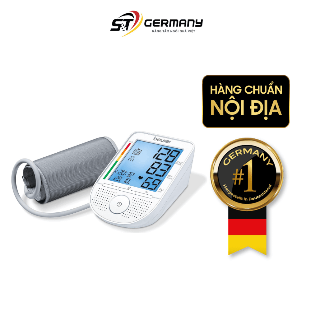 Máy đo huyết áp bắp tay BEURER BM49 màu trắng