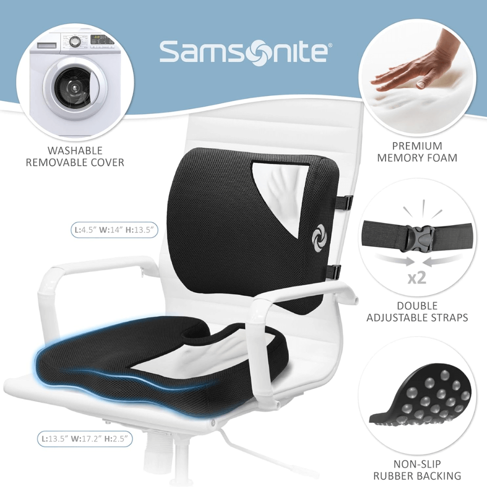 Set đệm ghế và gối tựa lưng Samsonite