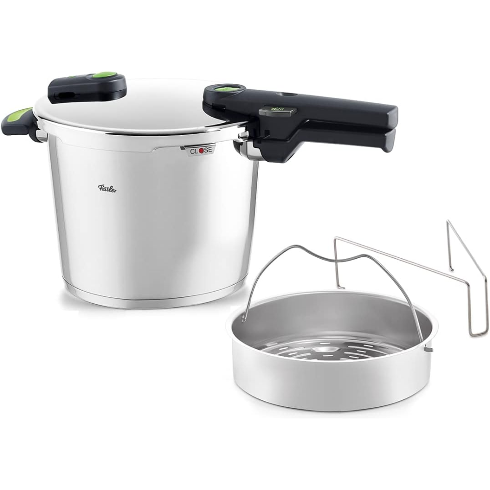 Áp suất Fissler 6L Vitaquick Green made in Germany kèm xửng hấp