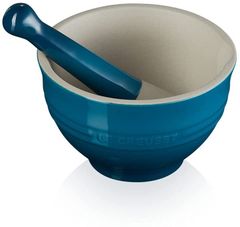 Bộ Chày Cối Lecreuset Mortar & Pestle Deep Teal 300ml (màu xanh tím than)