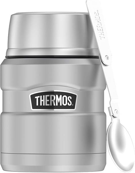 Bình ủ cháo và đựng thức ăn giữ nhiệt Thermos 470ml màu bạc