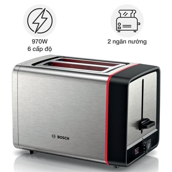 Máy nướng bánh mì BOSCH TAT6M420 màu inox