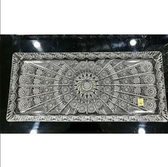 Khay pha lê mài chữ nhật BOHEMIA M57 40 x 17cm