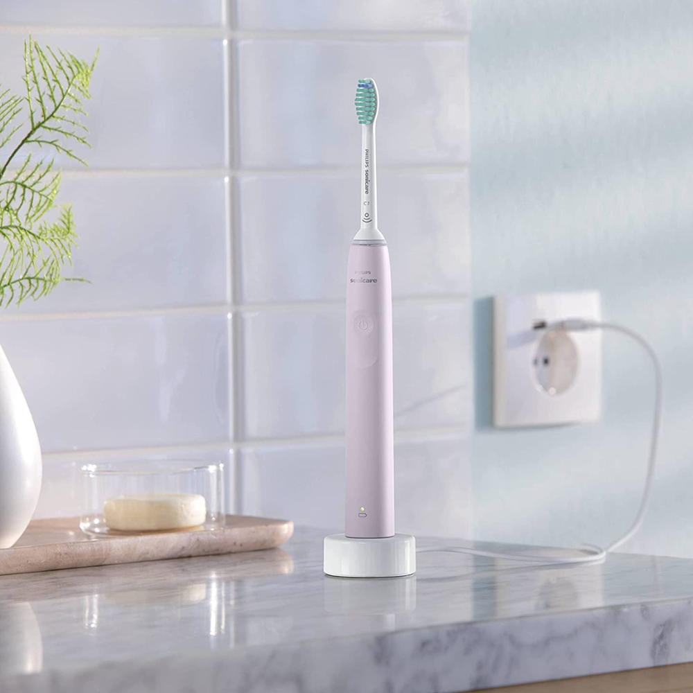 Bàn Chải Điện Philips Sonicare 3100 HX3673/11 màu hồng kèm hộp đựng mang đi du lịch