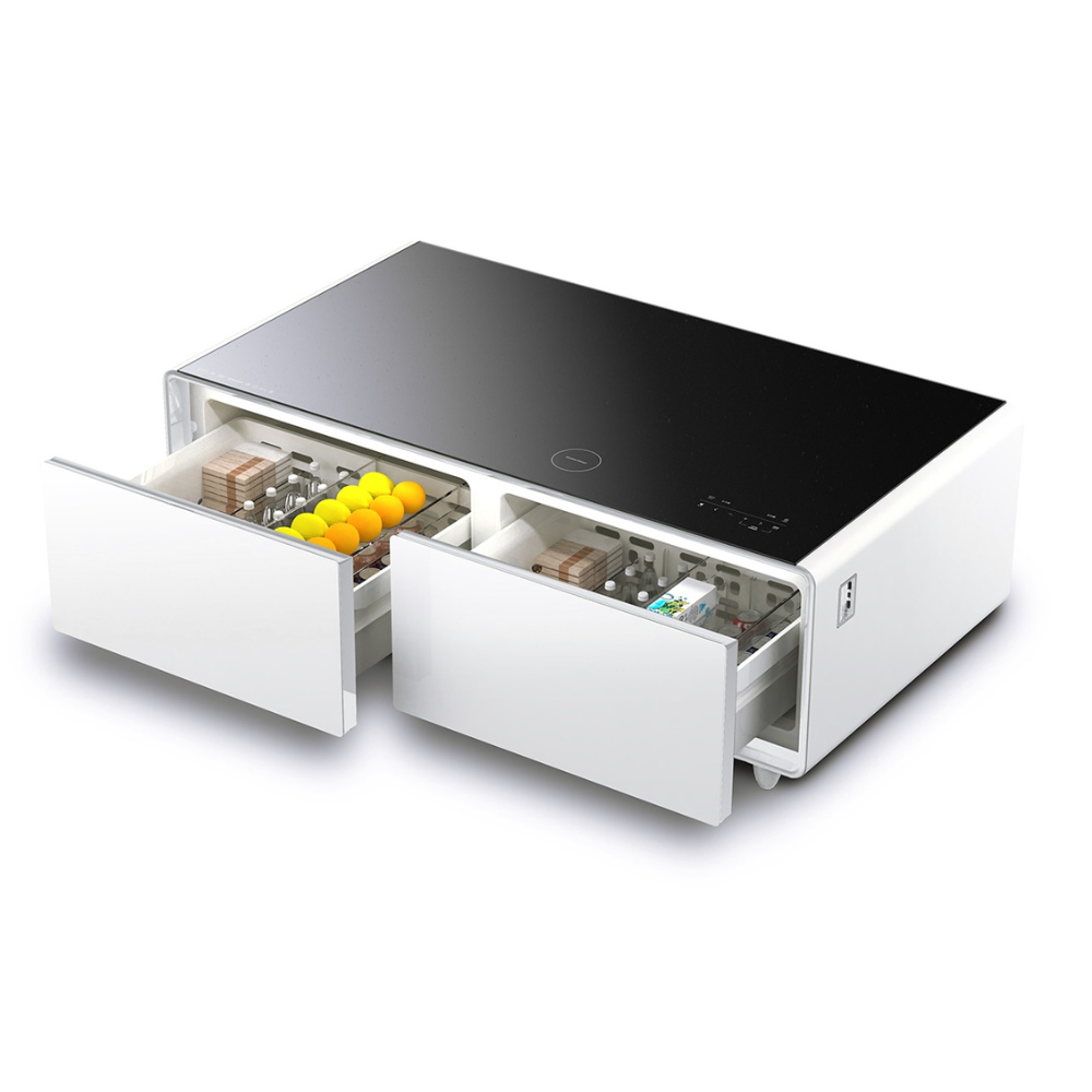 Bàn trà tích hợp CASO Sound & cool màu trắng