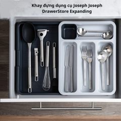 Khay đựng chia ngăn Joseph Joseph DrawerStore có thể kéo rộng màu ghi