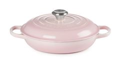 Nồi gang Le Creuset Gourmet Profi 30cm màu hồng vỏ sò muschelrosa