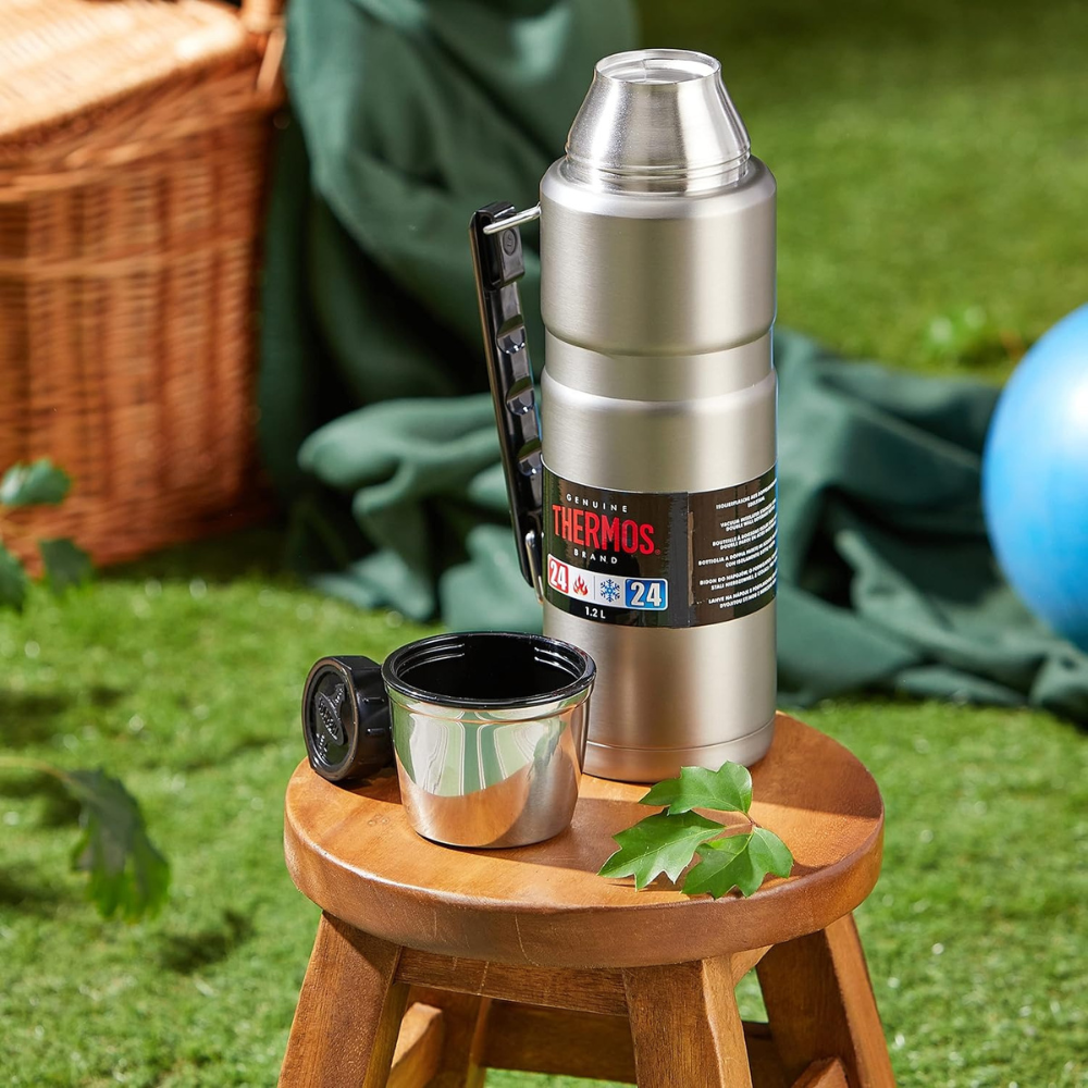 Bình giữ nhiệt Thermos 24H 1,2L màu bạc