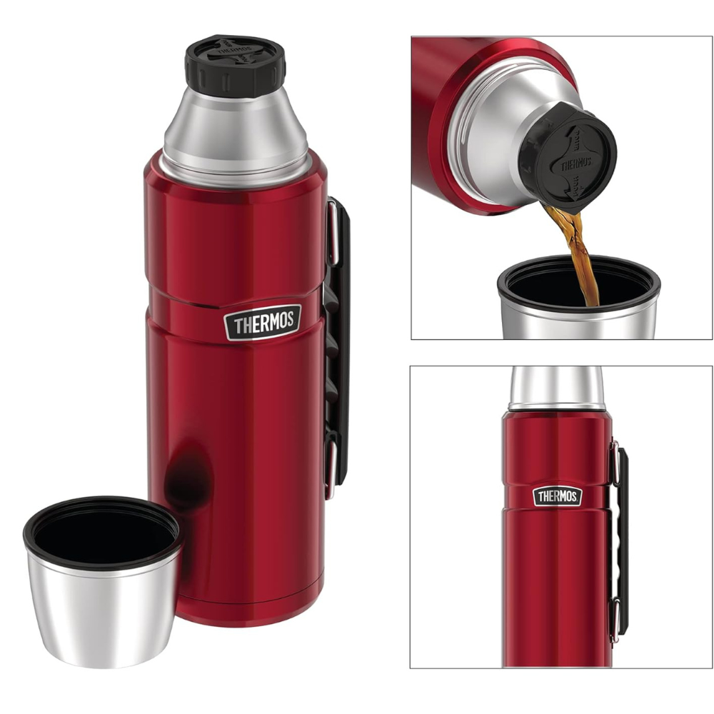 Bình giữ nhiệt Thermos 24H 1,2L màu đỏ