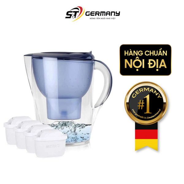 Bình lọc nước Brita Marella 3,5L kèm 4 lõi lọc nội địa Đức