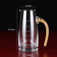 Bộ chén rượu pha lê mắt trâu vàng 24k