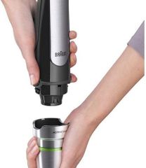Bộ máy xay đa năng cầm tay BRAUN MQ7025X 1000W màu đen