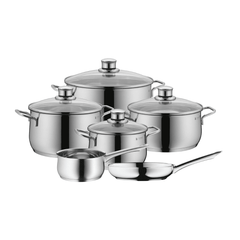 Bộ nồi WMF Diadem Plus 6 món kèm quánh và chảo thép WMF 24cm