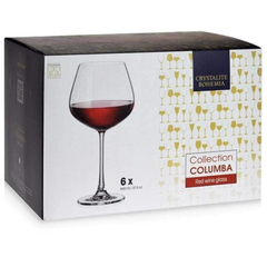 Bộ 6 ly vang Bohemia Columba 640ml