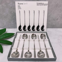 Bộ 6 thìa cà phê Latte WMF Nuova 19cm