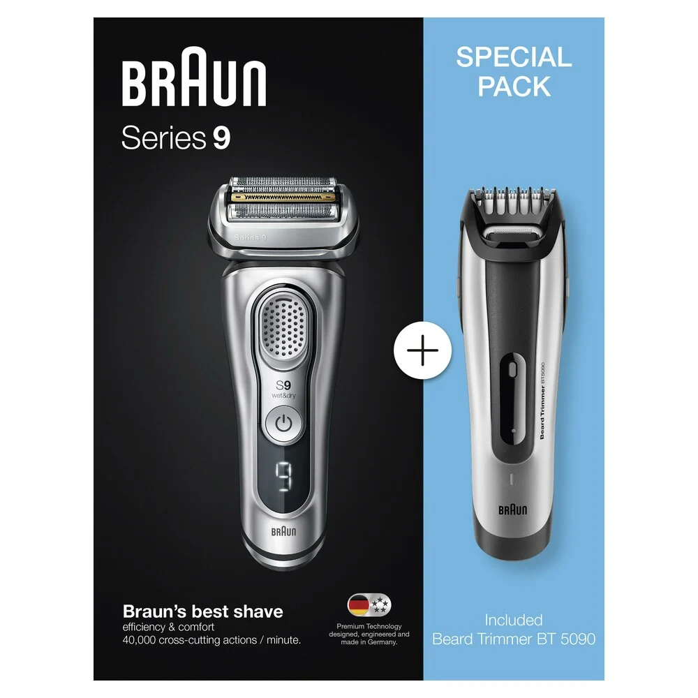 Bộ cạo râu BRAUN SERIES 9 9350S và BT5090 made in Germany