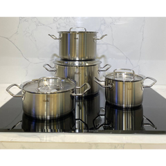 Bộ nồi Fissler Profi set 4 món vung inox made in Germany