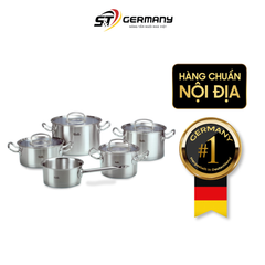 Bộ nồi Fissler Profi set 5 món kèm quánh vung inox made in Germany