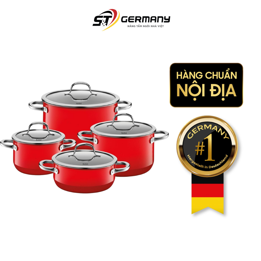 4 đỏ món màu SILIT Passion nồi S&T - Bộ Germany