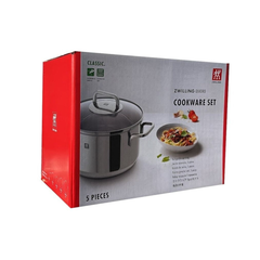 Bộ nồi ZWILLING Quadro 5 món vung kính