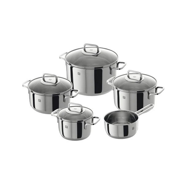 Bộ nồi ZWILLING Quadro 5 món vung kính