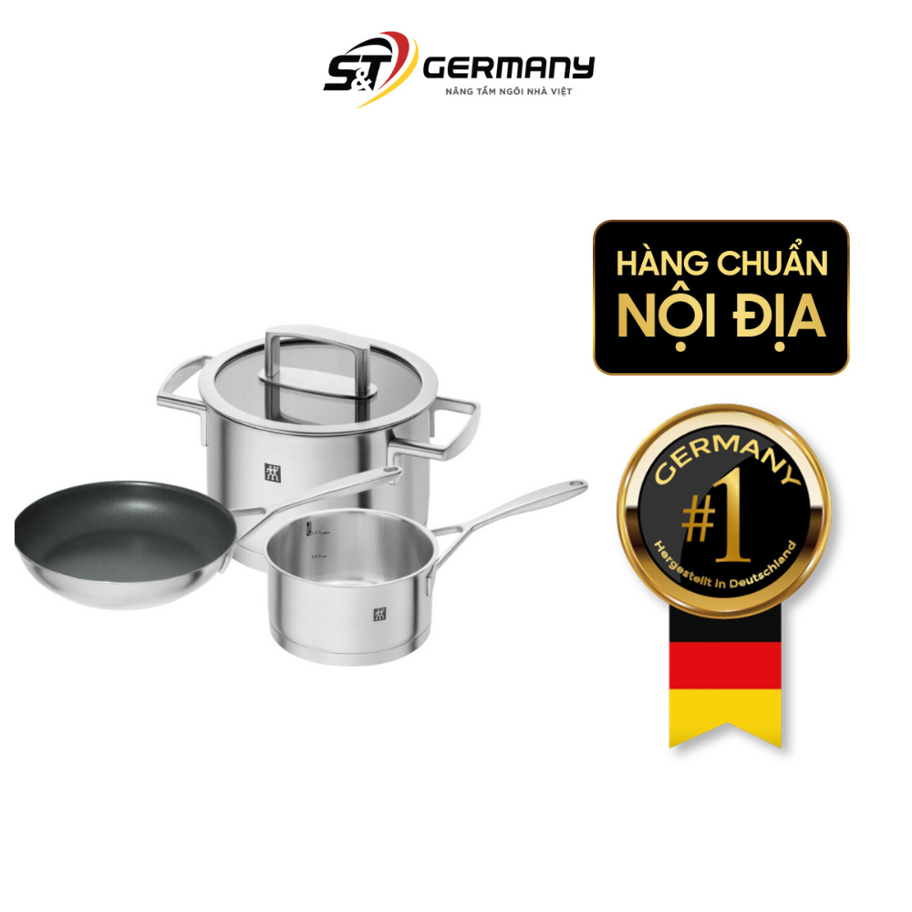 Bộ nồi Zwilling Vitality 3 món kèm chảo và quánh