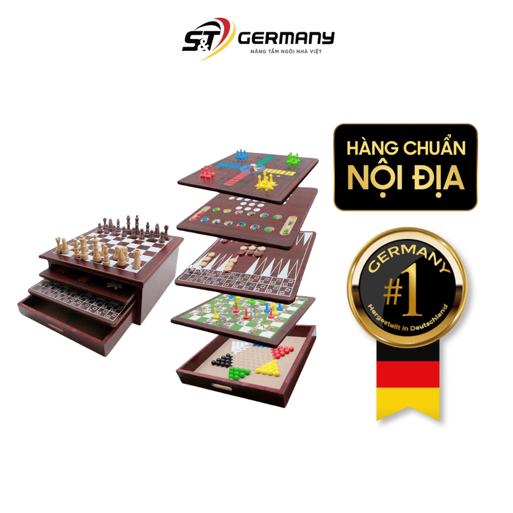 Bộ trò chơi 10in1 JEUX nội địa Đức