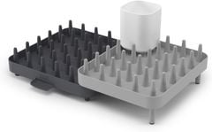 Giá úp bát đĩa thoát nước Joseph Joseph 85035 Connect (2 tầng có thể điều chỉnh – màu ghi)