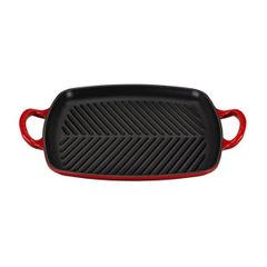 Chảo gang nướng Le Creuset hình chữ nhật 32 x 22cm màu đỏ cheery