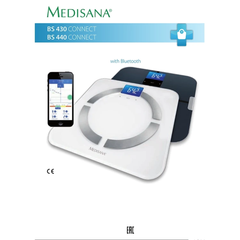 Cân sức khỏe Medisana 40422 BS 430 màu trắng kết nối Bluetooth