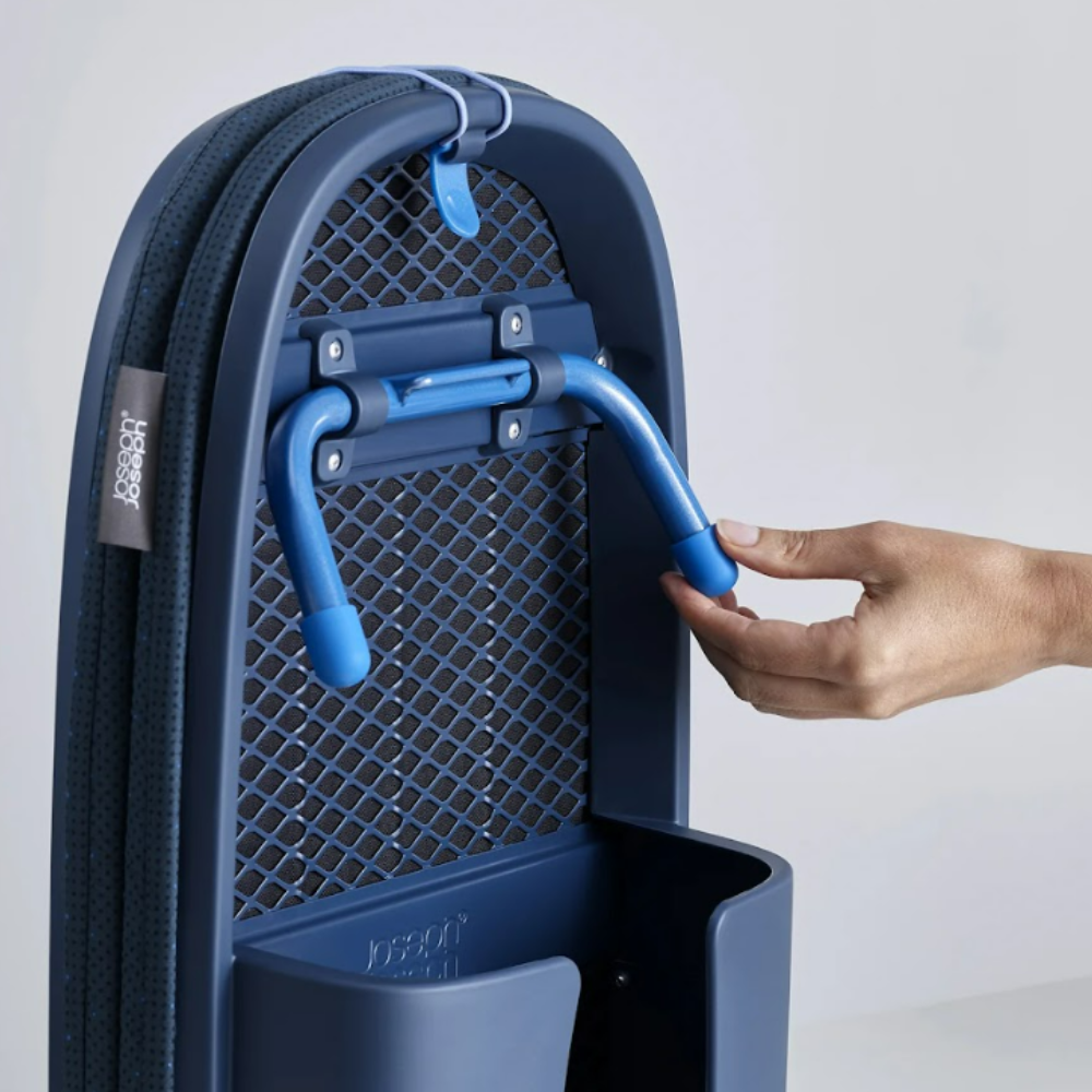 Bàn để ủi đồ gấp gọn cao cấp có móc treo cửa Joseph Joseph Pocket Folding Plus (Blue) 50010