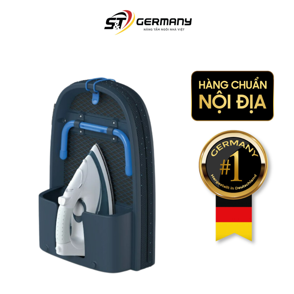 Bàn để ủi đồ gấp gọn cao cấp có móc treo cửa Joseph Joseph Pocket Folding Plus (Blue) 50010