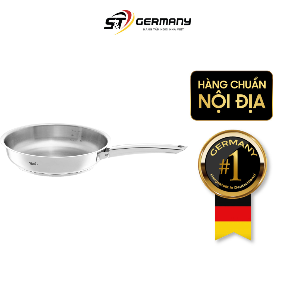 Chảo inox Fissler Crispy Steelux Pro 24cm made in Germany