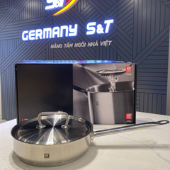 Chảo inox ZWILLING Twin Classic 24cm có nắp vung thép