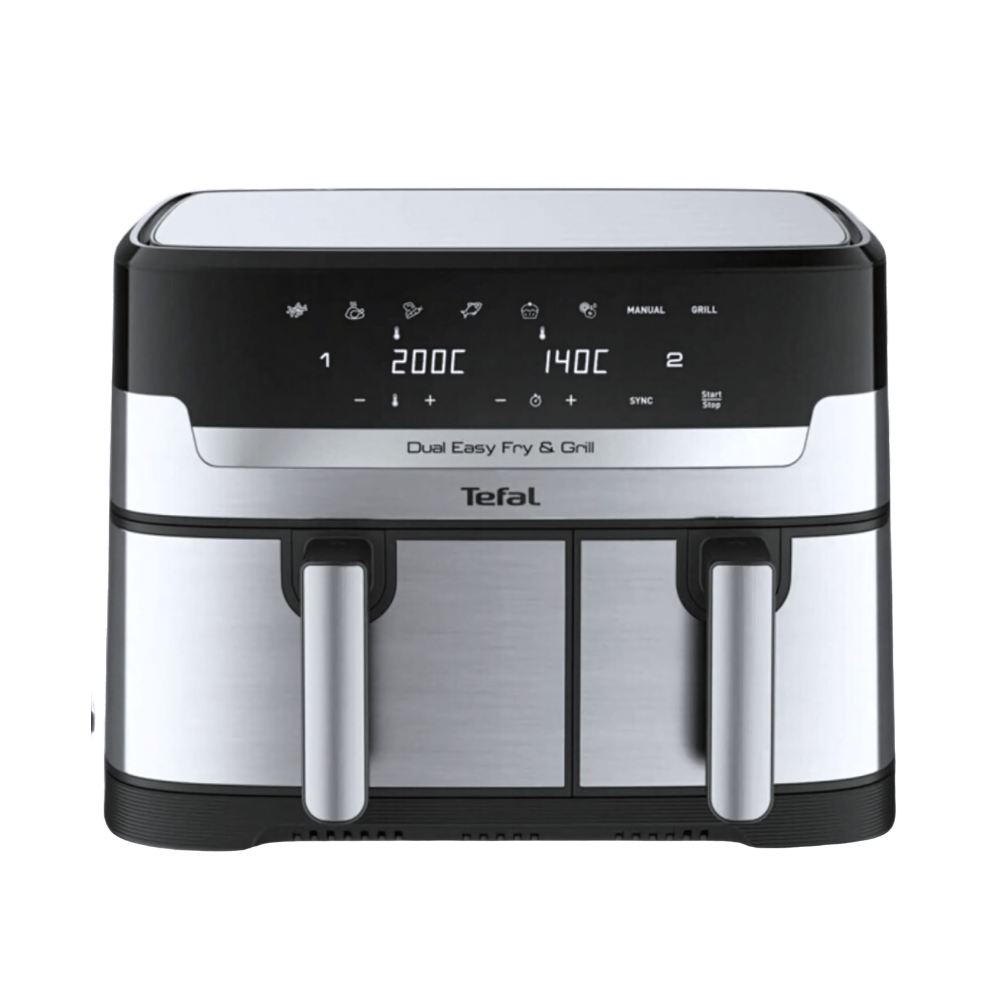 Nồi chiên không dầu điện tử TEFAL Dual Easy Fry & Grill EY905D10 8,3L