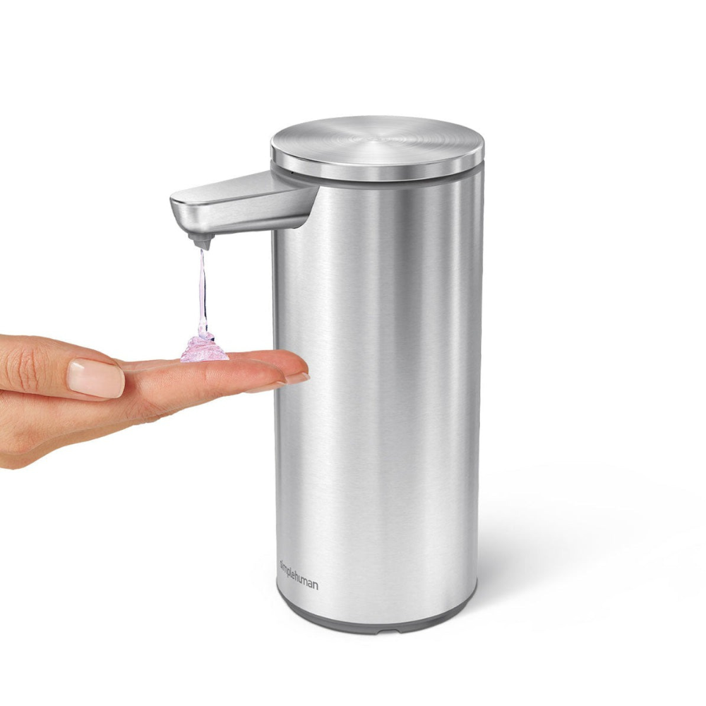Chiết xà phòng cảm ứng Simplehuman inox bóng mờ