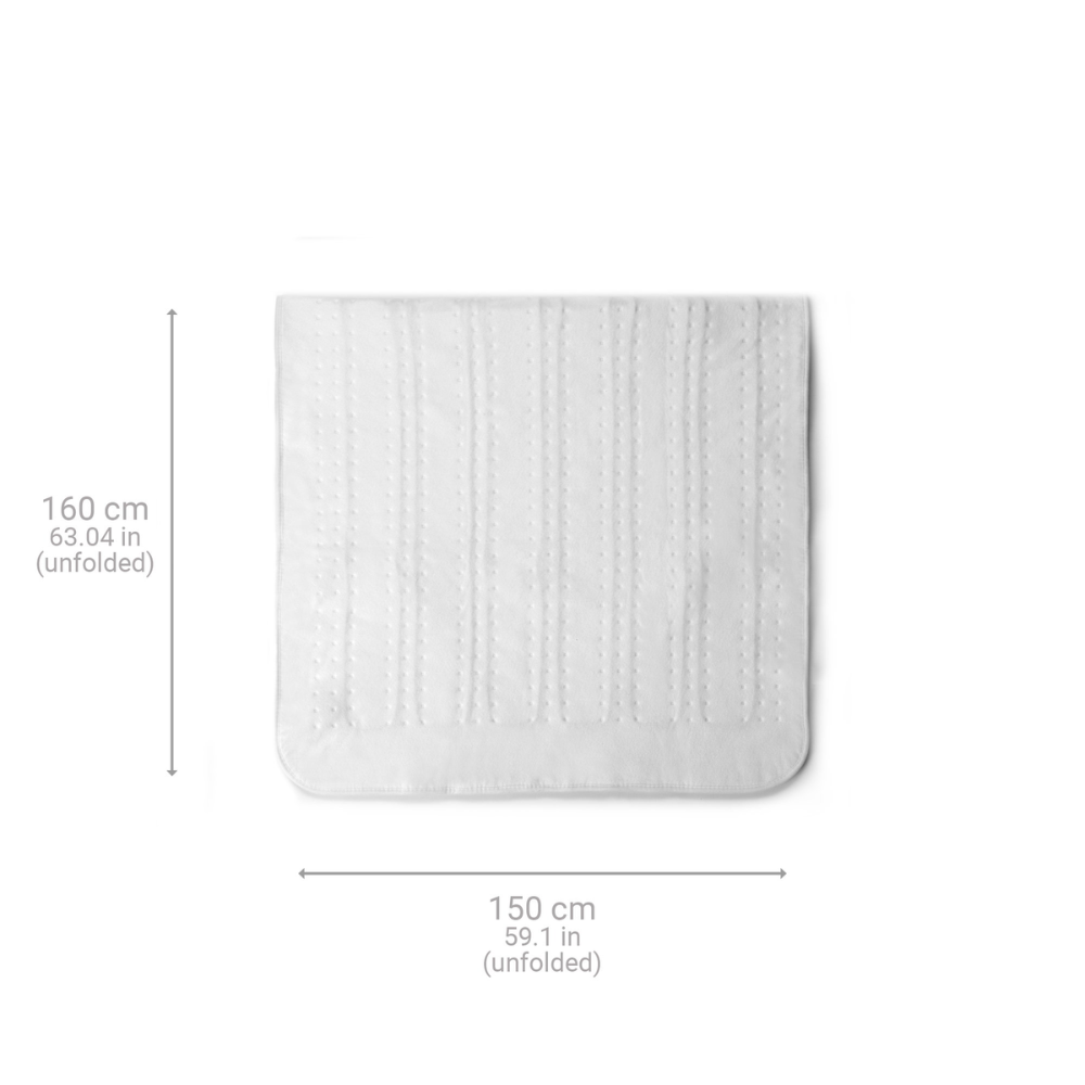 Đệm điện đôi Medisana HU676 màu trắng 150 x 160 cm