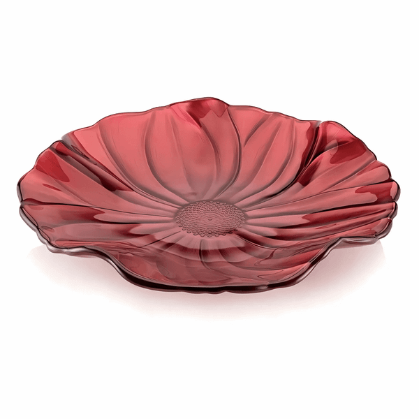 Đĩa Magnolia đỏ 28cm IVV