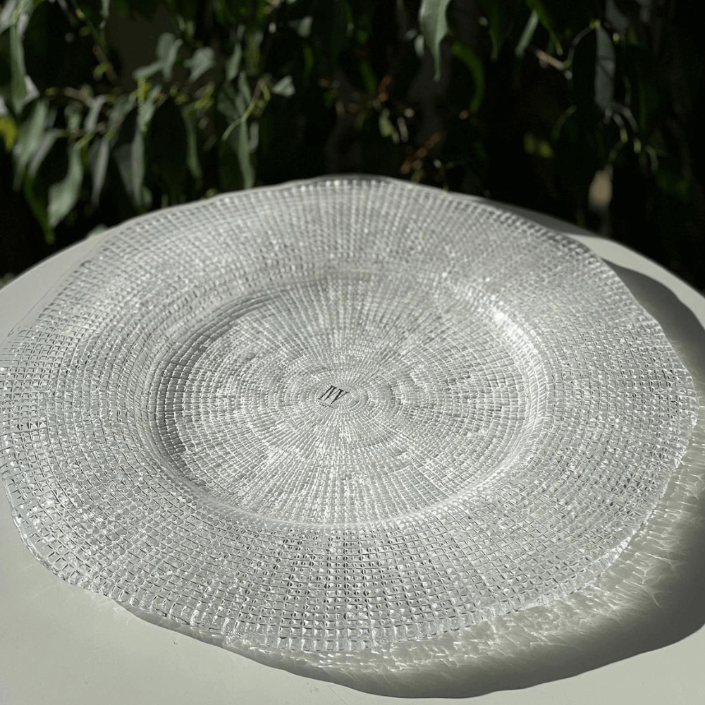Đĩa tròn IVV Diamante Changer Trắng 34cm