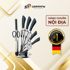 Bộ Dao BerlingerHaus 8 Món Cao Cấp Nội Địa Đức Màu Đen, Dao Nhà Bếp Tiện Lợi GermanySnT HCM