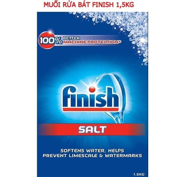 Muối rửa bát Finish Washing Machine Salt 1,5kg