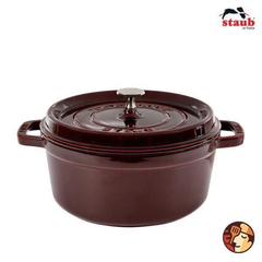 Nồi tròn STAUB Cocotte G-GY 22cm màu đỏ mận