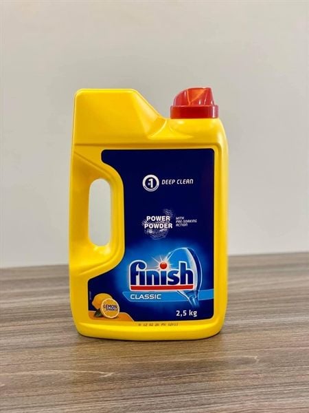 Bột Rửa Bát Finish Classic 2.5kg Hương Chanh