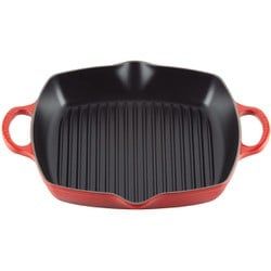 Chảo gang 2 quai cầm LeCreuset Grillpfanne rund, tief 25cm Kirsche (màu đỏ)