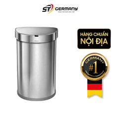 Thùng rác Simplehuman cảm ứng kháng khuẩn 45l inox và set nước hoa, túi rác